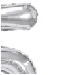 balon foliowy cyfra 5 stojaca srebrny partydeco 27 dgt