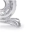 balon foliowy cyfra 5 stojaca srebrny partydeco 27 dgt