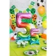 balon foliowy cyfra 5 stojaca teczowy godan 15 dgt