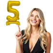balon foliowy cyfra 5 stojaca zloty godan 15 dgt