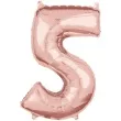 balon foliowy cyfra 5 szampanski amscan 26 dgt
