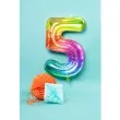 balon foliowy cyfra 5 yummy gummy rainbow teczowy folat 34 dgt