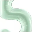 balon foliowy cyfra 5 zielony partydeco 34 dgt