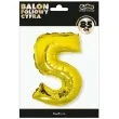 balon foliowy cyfra 5 zloty godan 34 dgt