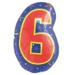 balon foliowy cyfra 6 amscan 18 shp