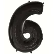 balon foliowy cyfra 6 beauty and charm czarny godan 36 dgt