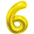 balon foliowy cyfra 6 beauty and charm zloty godan 33 dgt