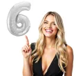 balon foliowy cyfra 6 beauty charm srebrny godan 33 dgt