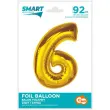 balon foliowy cyfra 6 beauty charm zloty godan 36 dgt