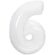 balon foliowy cyfra 6 bialy flexmetal 33 dgt