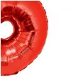balon foliowy cyfra 6 czerwony funny fashion 40 dgt