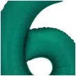 balon foliowy cyfra 6 dekoracja na urodziny butelkowy zielony 34 dgt