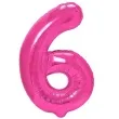 balon foliowy cyfra 6 fuksja partypal 16 dgt