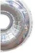 balon foliowy cyfra 6 holograficzna srebrny partypal 40 dgt