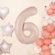 balon foliowy cyfra 6 karmelowy partypal 39 dgt