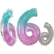 balon foliowy cyfra 6 kosmos teczowy godan 31 dgt