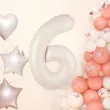 balon foliowy cyfra 6 kremowy 39 dgt