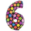 balon foliowy cyfra 6 kropki oem 16 dgt