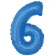 balon foliowy cyfra 6 niebieski godan 14 dgt