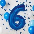 balon foliowy cyfra 6 niebieski godan 36 dgt