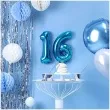 balon foliowy cyfra 6 niebieski partydeco 14 dgt