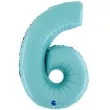balon foliowy cyfra 6 niebieski pastel grabo 26 dgt