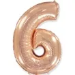 balon foliowy cyfra 6 rozowe zloto flexmetal 34 dgt