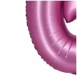 balon foliowy cyfra 6 rozowy satynowy godan 30 dgt