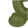 balon foliowy cyfra 6 stojaca oliwkowy folat 34 dgt