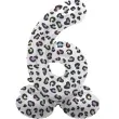 balon foliowy cyfra 6 stojaca panterka folat 28 dgt