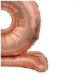 balon foliowy cyfra 6 stojaca rozowe zloto godan 29 dgt