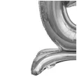 balon foliowy cyfra 6 stojaca srebrny godan 29 dgt