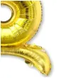 balon foliowy cyfra 6 stojaca zloty dekoracjepolska 30 dgt