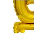balon foliowy cyfra 6 stojaca zloty godan 15 dgt