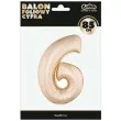 balon foliowy cyfra 6 szampanski godan 34 dgt