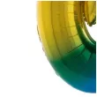 balon foliowy cyfra 6 teczowy funny fashion 40 dgt