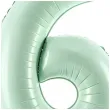 balon foliowy cyfra 6 zielony partydeco 34 dgt