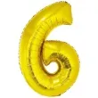 balon foliowy cyfra 6 zloty godan 34 dgt