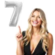 balon foliowy cyfra 7 beauty charm srebrny godan 33 dgt