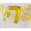 balon foliowy cyfra 7 beauty charm zloty godan 36 dgt