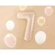 balon foliowy cyfra 7 bezowy ciemny partydeco 34 dgt