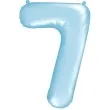 balon foliowy cyfra 7 blekitny partydeco 34 dgt