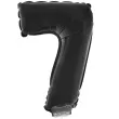 balon foliowy cyfra 7 czarny funny fashion 16 dgt