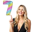 balon foliowy cyfra 7 gradient pastelowy flexmetal 34 dgt