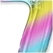 balon foliowy cyfra 7 gradient pastelowy flexmetal 34 dgt