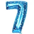 balon foliowy cyfra 7 gwiazdki niebieski oem 16 dgt