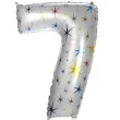 balon foliowy cyfra 7 gwiazdki oem 40 dgt