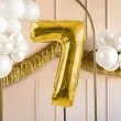 balon foliowy cyfra 7 jasnozloty partydeco 34 dgt