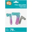 balon foliowy cyfra 7 kosmos teczowy godan 31 dgt