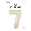 balon foliowy cyfra 7 kremowy 39 dgt